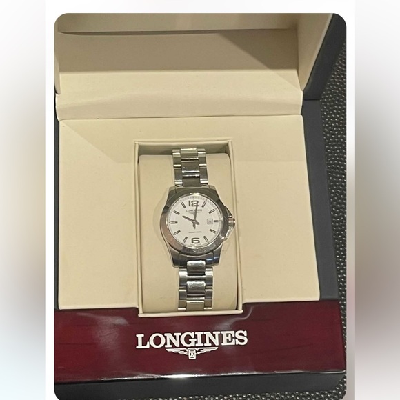Longines Silver Tone Watch with Stainless Steel Band - Picture 6 of 6